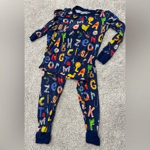 Two piece toddler pajamas